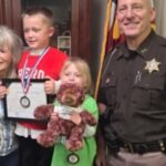 a michigan 5 year old found his grandmother unconscious kept his 3 year old sister safe and ran down a rural road for help image credit the office of supervisor cottrellville twpfacebook