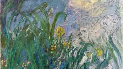 at a paris auction claude monets painting titled iris fetched an astounding 50 million euros setting a new record for artwork sold in france pic credit bloombergcom
