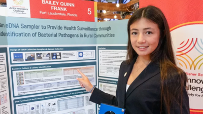 bailey quinn frank 15 from fort lauderdale who built an air sampler with a small fan and filter paper to collect bacterial dna