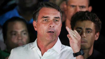 brazilian presidential candidate flavio bolsonaro of the liberal party pl speaks after losing the presidential runoff election in brasilia brazil october 25 2026
