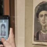 egypt recently revealed a restored version of the tondo of the two brothers painting at a press conference pic credit ap