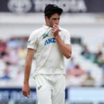 file photo cricket england v new zealand third test trent bridge cricket ground nottingham britain june 29 2026 new zealands will orourke walks off the field after sustaining an injury