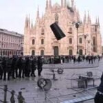 italian police clash with protesters in milan and bologna