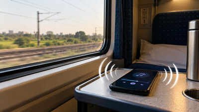 loud phone audio on a train tray