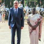 new delhi oct 05 ani swiss confederation president guy parmelin along with
