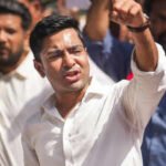 new delhi oct 06 ani tmc mp abhishek banerjee raises slogans during the indi