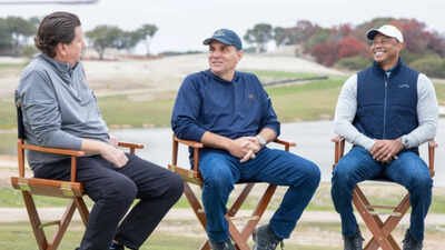 pro golfer jj henry developer andy mitchell and tiger woods partnered to create bluejack national and bluejack ranch in