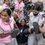 protest demanding the resignation of indias chief election commissioner gyanesh kumar in new delhi