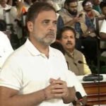 rahul gandhi during his address at opposition mock parlaiment