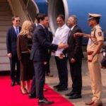 rubio arrives in mumbai